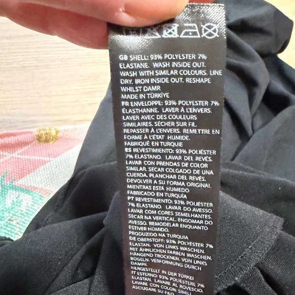 NA-KD Draped Maxi Dress Black Size Large. - Picture 7 of 7